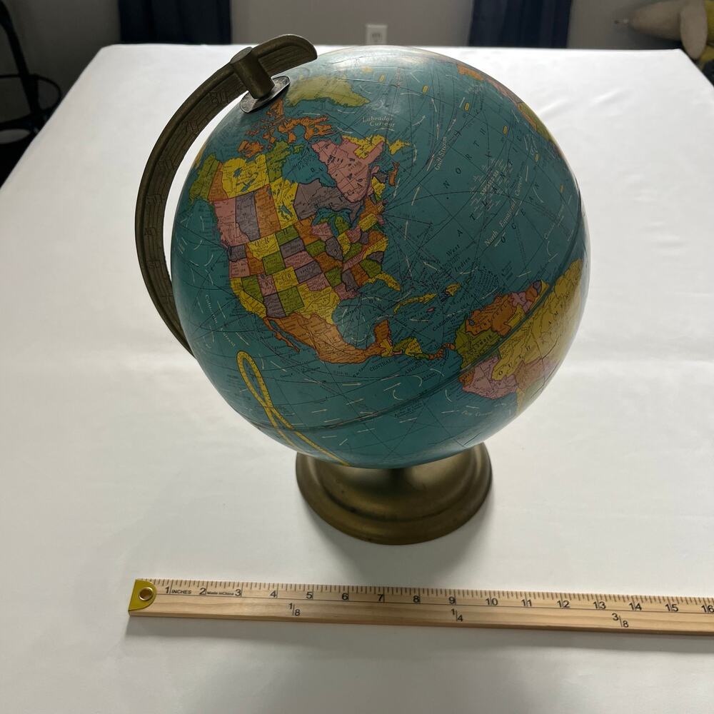 Vintage Classroom Desk World Globe